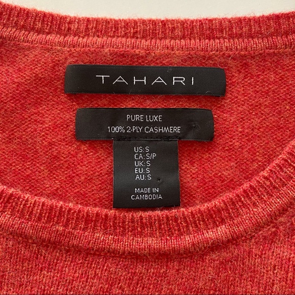 100% Cashmere Tahari Sweater (Size Small) - Picture 4 of 6
